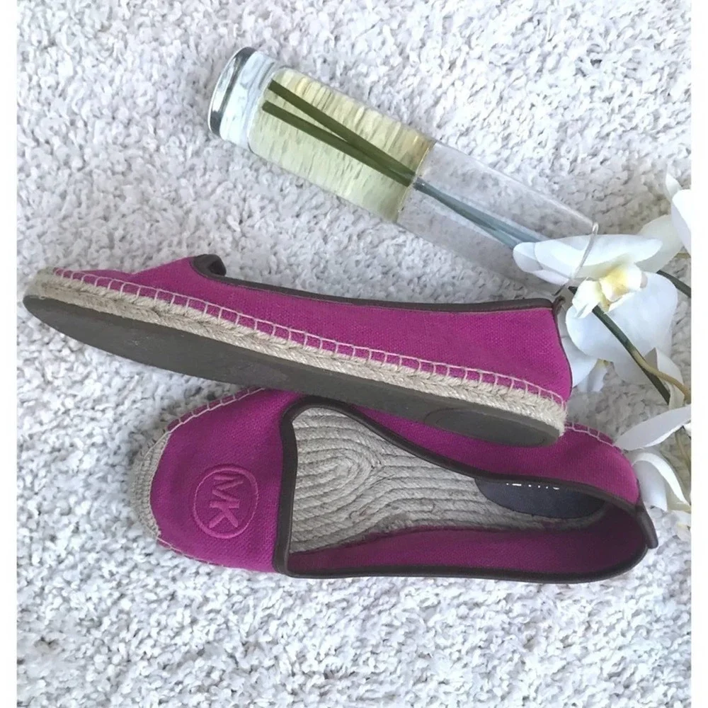 Michael Kors fuschia canvas